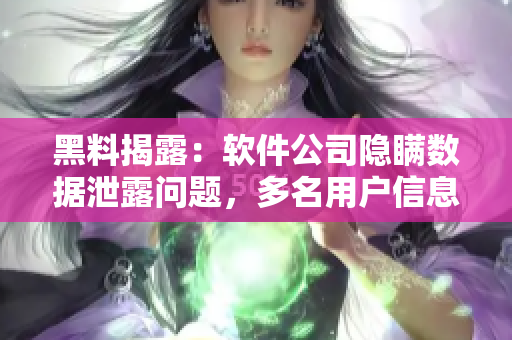 黑料揭露：軟件公司隱瞞數(shù)據(jù)泄露問題，多名用戶信息遭竊取