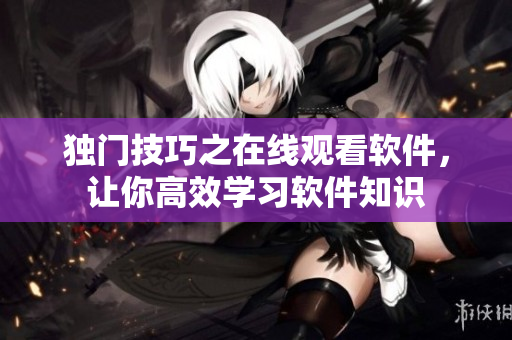 獨門技巧之在線觀看軟件，讓你高效學習軟件知識