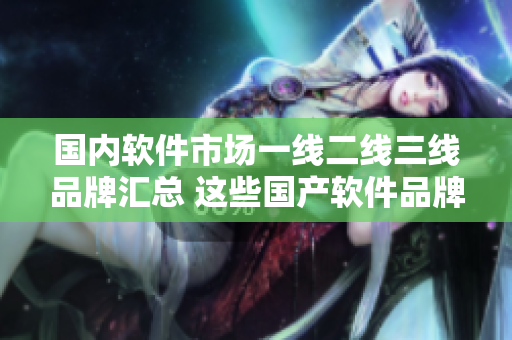 國內(nèi)軟件市場一線二線三線品牌匯總 這些國產(chǎn)軟件品牌你都知道嗎？