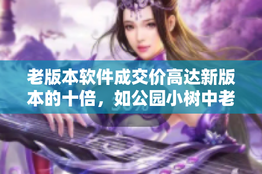 老版本軟件成交價(jià)高達(dá)新版本的十倍，如公園小樹中老年交易