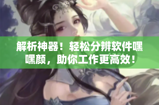 解析神器！輕松分辨軟件嘿嘿顏，助你工作更高效！