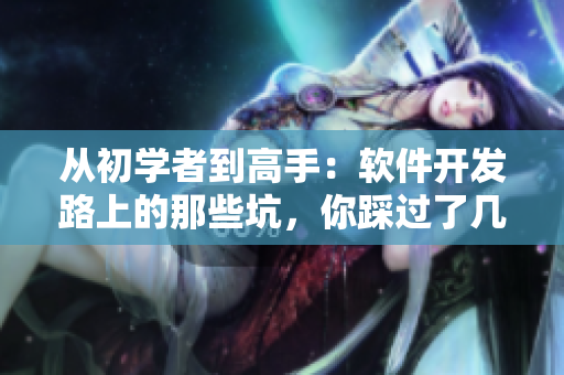 從初學(xué)者到高手：軟件開發(fā)路上的那些坑，你踩過了幾個？