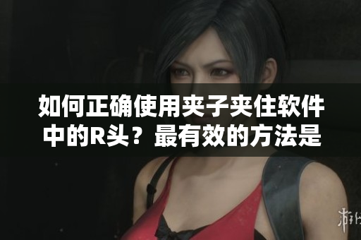 如何正確使用夾子夾住軟件中的R頭？最有效的方法是什么？