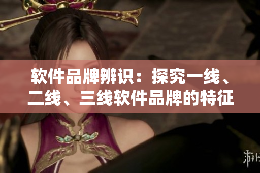軟件品牌辨識：探究一線、二線、三線軟件品牌的特征與差異