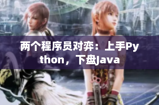 兩個(gè)程序員對弈：上手Python，下盤Java