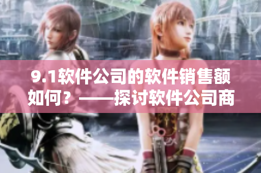 9.1軟件公司的軟件銷售額如何？——探討軟件公司商業(yè)成功的關鍵特質