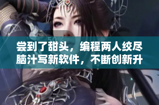 嘗到了甜頭，編程兩人絞盡腦汁寫新軟件，不斷創(chuàng)新升級