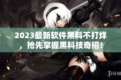 2023最新軟件黑料不打烊，搶先掌握黑科技奇招！
