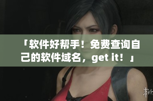 「軟件好幫手！免費(fèi)查詢自己的軟件域名，get it！」