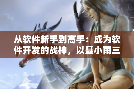從軟件新手到高手：成為軟件開發(fā)的戰(zhàn)神，以聶小雨三部曲為例