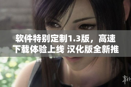 軟件特別定制1.3版，高速下載體驗上線 漢化版全新推出