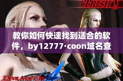 教你如何快速找到適合的軟件，by12777·coon域名查詢攻略！