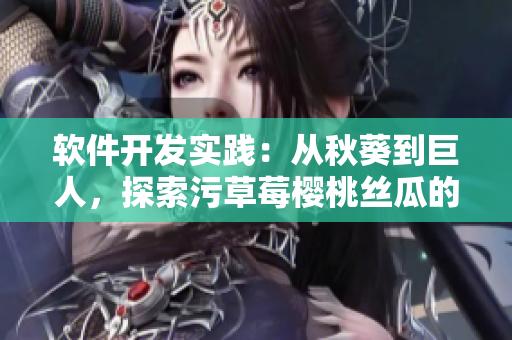 軟件開發(fā)實(shí)踐：從秋葵到巨人，探索污草莓櫻桃絲瓜的奇幻世界