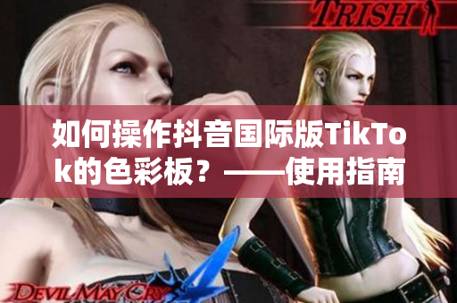 如何操作抖音國際版TikTok的色彩板？——使用指南
