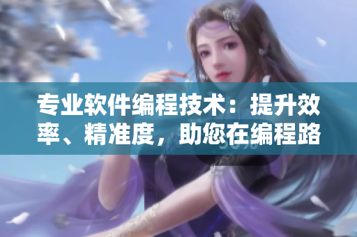專業(yè)軟件編程技術(shù)：提升效率、精準(zhǔn)度，助您在編程路上更上一層樓