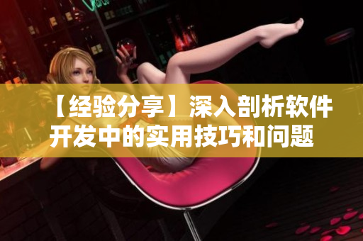 【經(jīng)驗(yàn)分享】深入剖析軟件開(kāi)發(fā)中的實(shí)用技巧和問(wèn)題