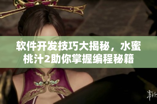 軟件開發(fā)技巧大揭秘，水蜜桃汁2助你掌握編程秘籍