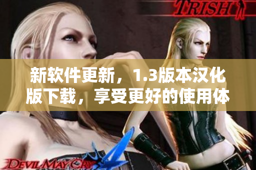 新軟件更新，1.3版本漢化版下載，享受更好的使用體驗(yàn)！