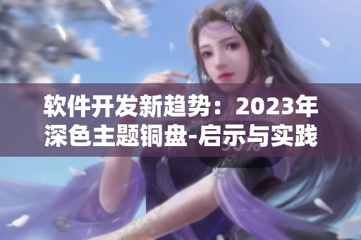 軟件開(kāi)發(fā)新趨勢(shì)：2023年深色主題銅盤(pán)-啟示與實(shí)踐分享
