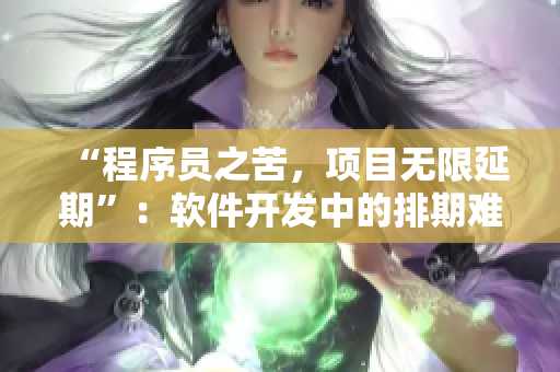 “程序員之苦，項目無限延期”：軟件開發(fā)中的排期難題