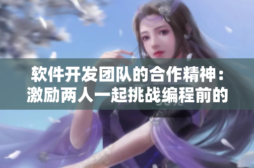 軟件開發(fā)團(tuán)隊(duì)的合作精神：激勵(lì)兩人一起挑戰(zhàn)編程前的電影推薦