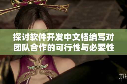 探討軟件開發(fā)中文檔編寫對團隊合作的可行性與必要性