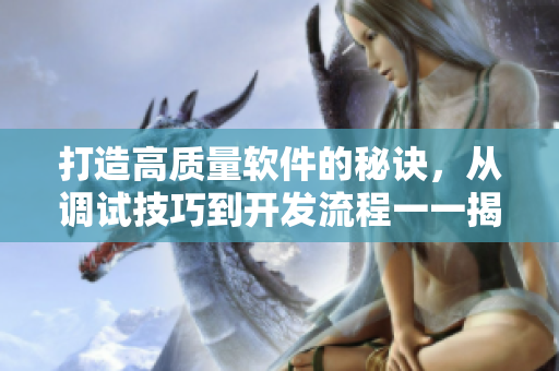 打造高質(zhì)量軟件的秘訣，從調(diào)試技巧到開發(fā)流程一一揭秘