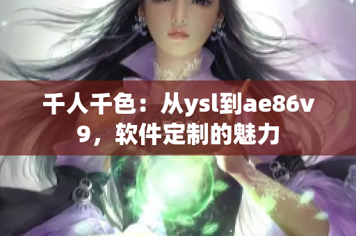 千人千色：從ysl到ae86v9，軟件定制的魅力
