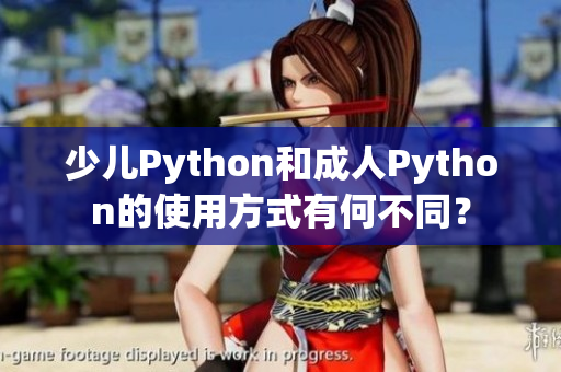 少兒Python和成人Python的使用方式有何不同？