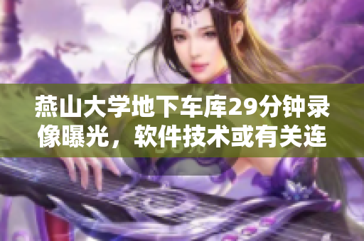 燕山大學(xué)地下車庫29分鐘錄像曝光，軟件技術(shù)或有關(guān)連？