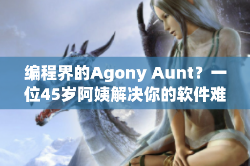 編程界的Agony Aunt？一位45歲阿姨解決你的軟件難題