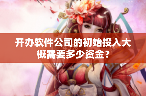 開辦軟件公司的初始投入大概需要多少資金？