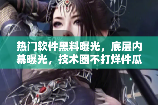 熱門(mén)軟件黑料曝光，底層內(nèi)幕曝光，技術(shù)圈不打烊件瓜看吧