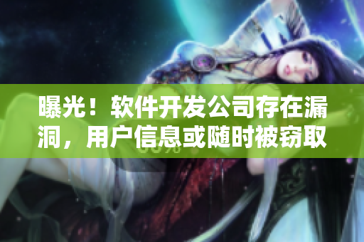 曝光！軟件開(kāi)發(fā)公司存在漏洞，用戶(hù)信息或隨時(shí)被竊取