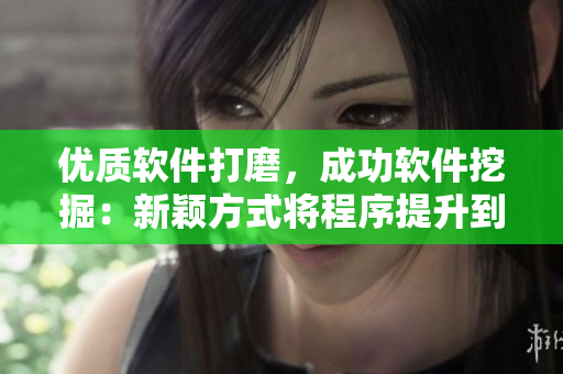優(yōu)質軟件打磨，成功軟件挖掘：新穎方式將程序提升到新高度