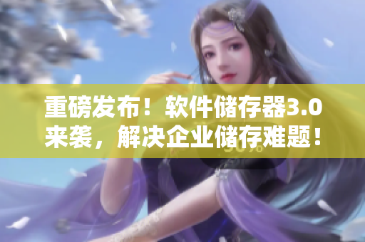 重磅發(fā)布！軟件儲存器3.0來襲，解決企業(yè)儲存難題！