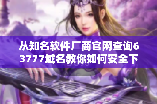 從知名軟件廠(chǎng)商官網(wǎng)查詢(xún)63777域名教你如何安全下載軟件