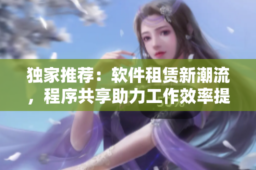 獨(dú)家推薦：軟件租賃新潮流，程序共享助力工作效率提升