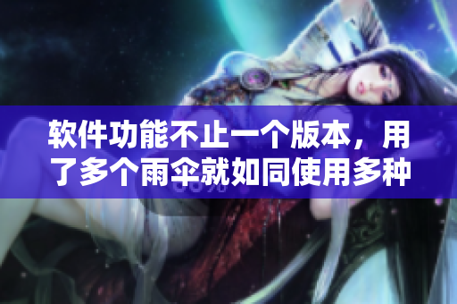 軟件功能不止一個版本，用了多個雨傘就如同使用多種軟件功能