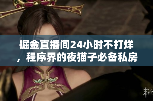 掘金直播間24小時不打烊，程序界的夜貓子必備私房直播源