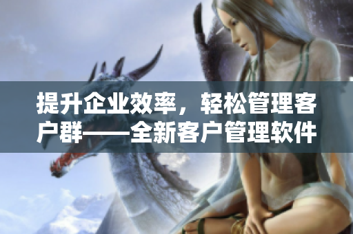 提升企業(yè)效率，輕松管理客戶群——全新客戶管理軟件推出