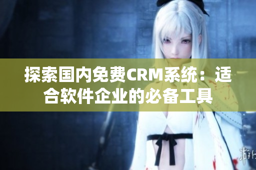 探索國內(nèi)免費CRM系統(tǒng)：適合軟件企業(yè)的必備工具