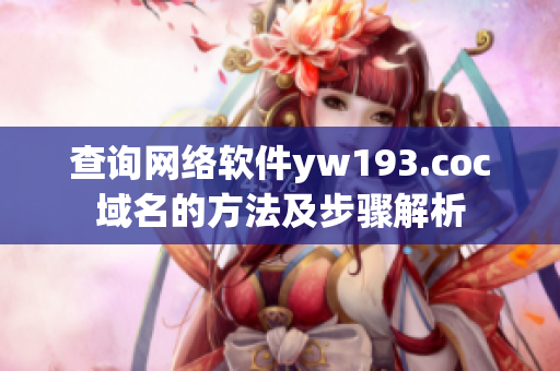 查詢網(wǎng)絡軟件yw193.coc域名的方法及步驟解析