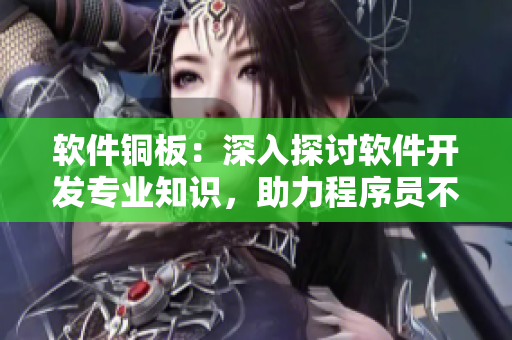 軟件銅板：深入探討軟件開發(fā)專業(yè)知識，助力程序員不斷提升技能
