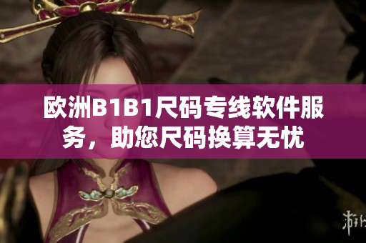 歐洲B1B1尺碼專線軟件服務(wù)，助您尺碼換算無憂
