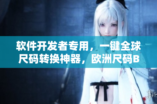 軟件開發(fā)者專用，一鍵全球尺碼轉(zhuǎn)換神器，歐洲尺碼B1B1快速查詢