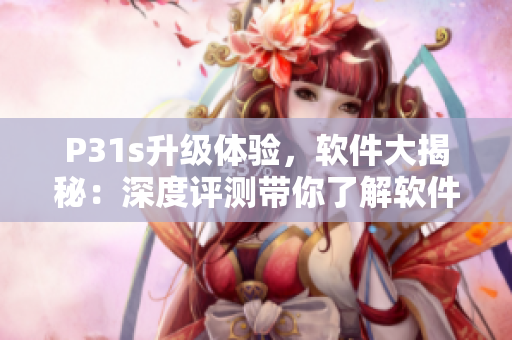 P31s升級(jí)體驗(yàn)，軟件大揭秘：深度評(píng)測(cè)帶你了解軟件開(kāi)發(fā)黑科技