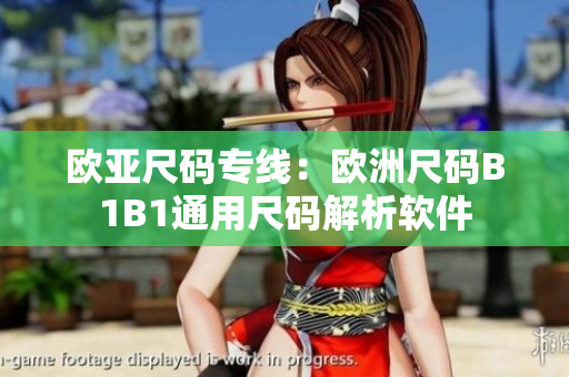 歐亞尺碼專(zhuān)線：歐洲尺碼B1B1通用尺碼解析軟件