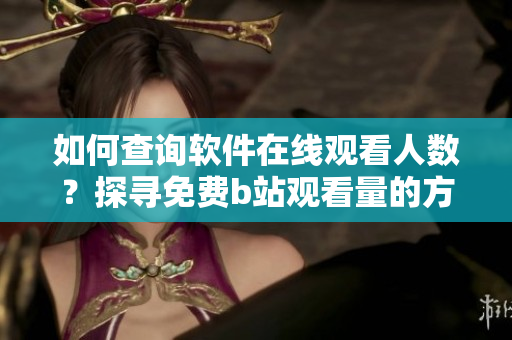 如何查詢軟件在線觀看人數(shù)？探尋免費(fèi)b站觀看量的方法