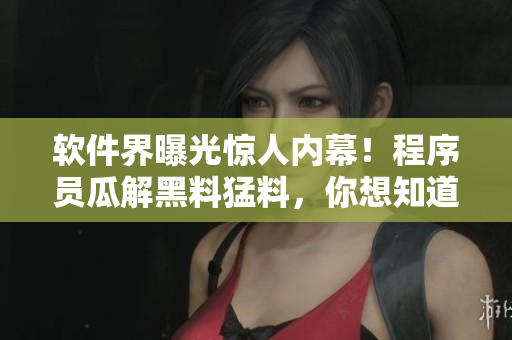 軟件界曝光驚人內(nèi)幕！程序員瓜解黑料猛料，你想知道什么？，速來圍觀報道